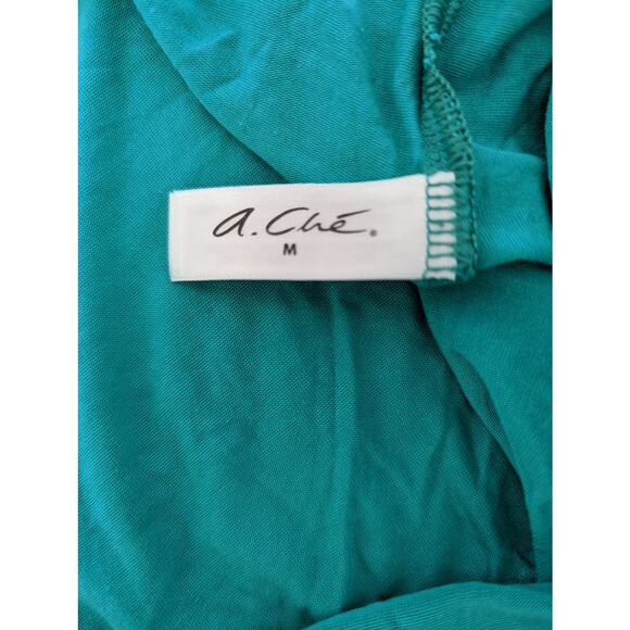 A. Che Swim Ruffled Tie Romper Cover Up Size M - Picture 6 of 7